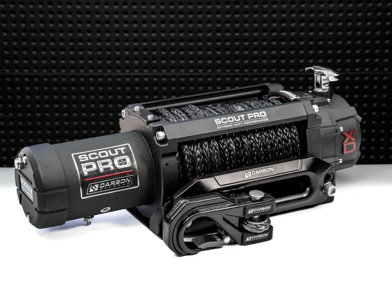 Carbon Scout Pro 15000Lb Winch V3 With Megapro Hook 1