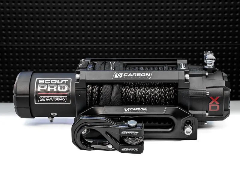 Carbon Scout Pro Xd10 10000Lb Winch V3 With Mega Pro Hook 1