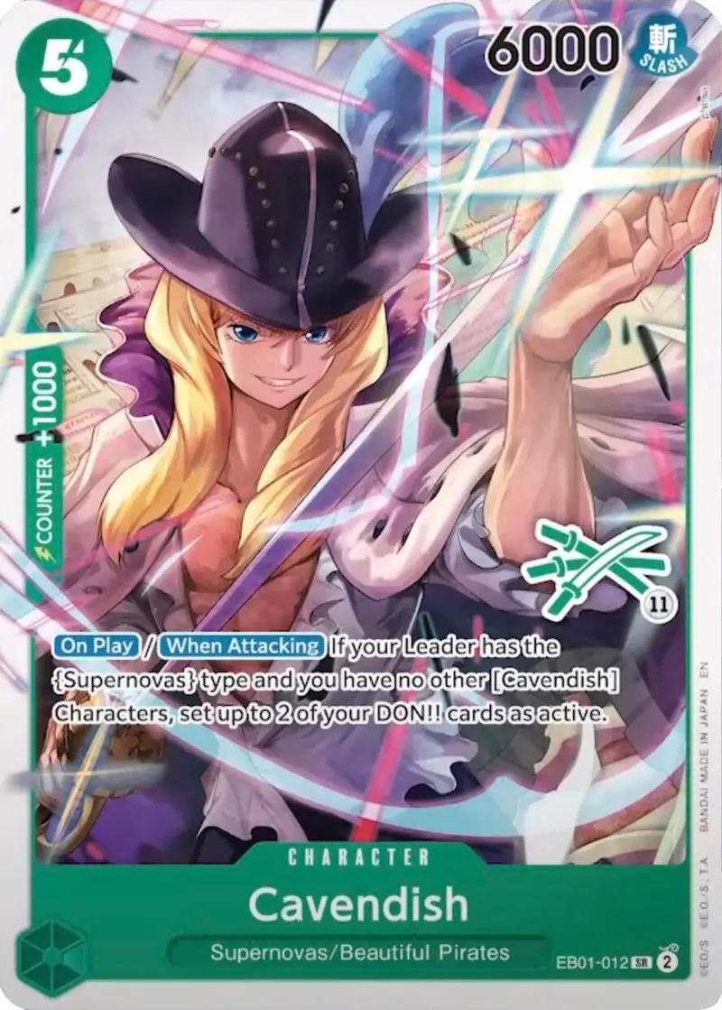 Cavendish (Zoro Deck) (Eb01-012) (Lt-01) 1