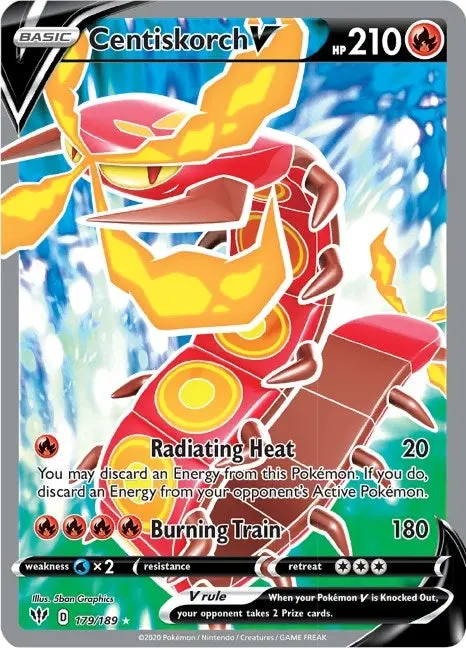 Centiskorch V (Full Art) (179/189) (Swsh03) 1
