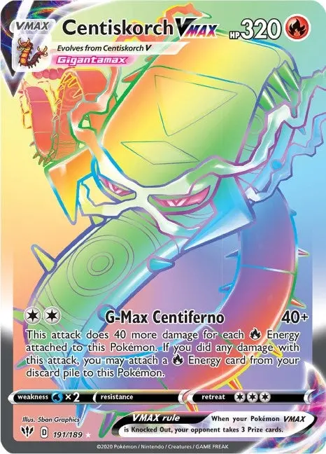 Centiskorch Vmax (Secret) (191/189) (Swsh03) 1