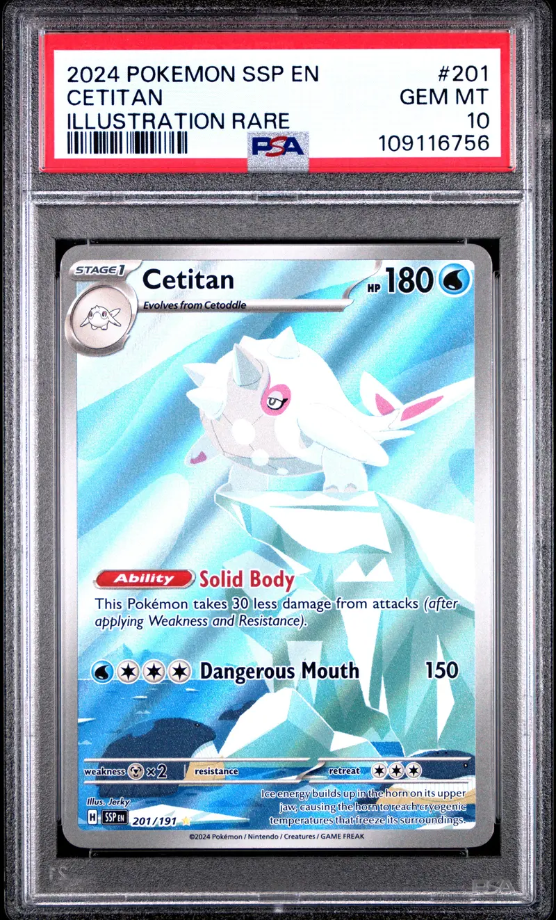 Cetitan Illustration Rare 2024 Pokemon Ssp En-Surging Sparks Psa Gem Mt 10 1