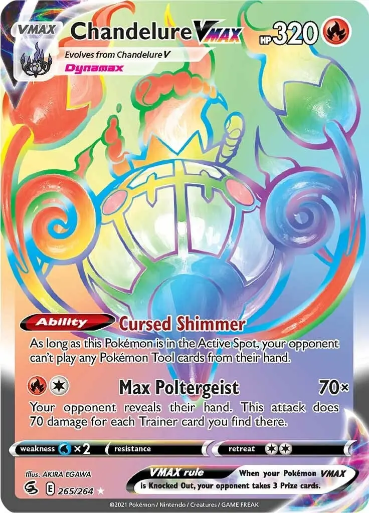 Chandelure Vmax (Secret) (265/264) (Swsh08) 1