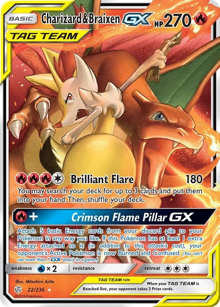 Charizard & Braixen Gx (22/236) (Sm12) 1