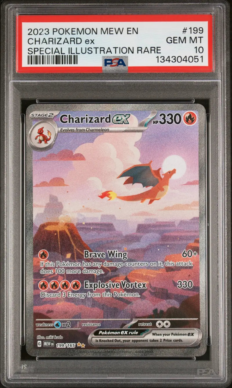 Charizard Ex Special Illustration Rare 2023 Pokemon Mew En-151 Psa Gem Mt 10 1