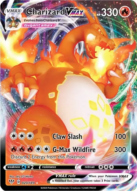 Charizard Vmax (020/189) (Swsh03) 1