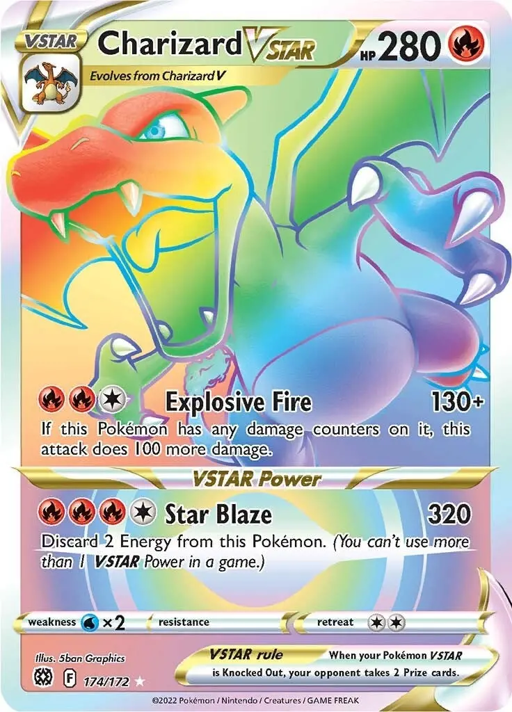 Charizard Vstar (Secret) (174/172) (Swsh09) 1
