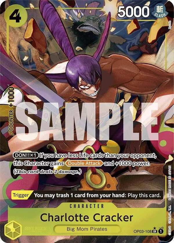 Charlotte Cracker (Alternate Art) (Op03-108) (Prb-01) 1