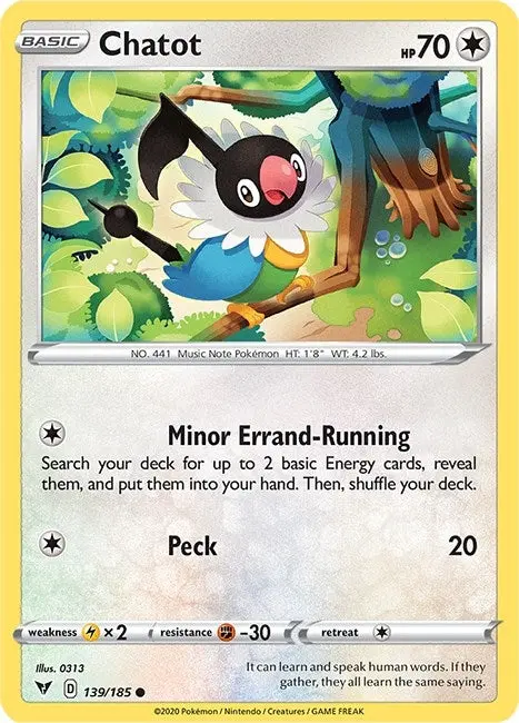 Chatot (139/185) (Swsh04) 1