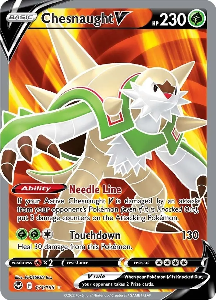 Chesnaught V (Full Art) (171/195) (Swsh12) 1