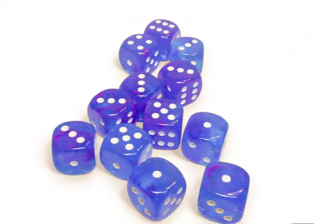 Chessex: Nebula - Luminary - 16Mm D6 36Pc Dice Block (Aura & White) 1