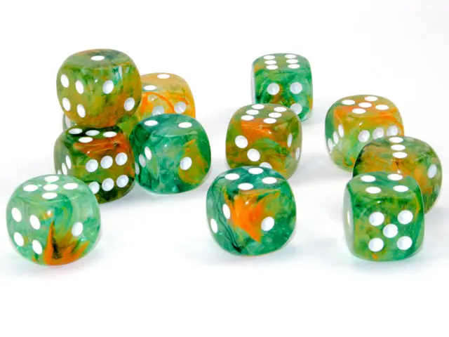 Chessex: Nebula - Luminary - 16Mm D6 36Pc Dice Block (Spring & White) 1