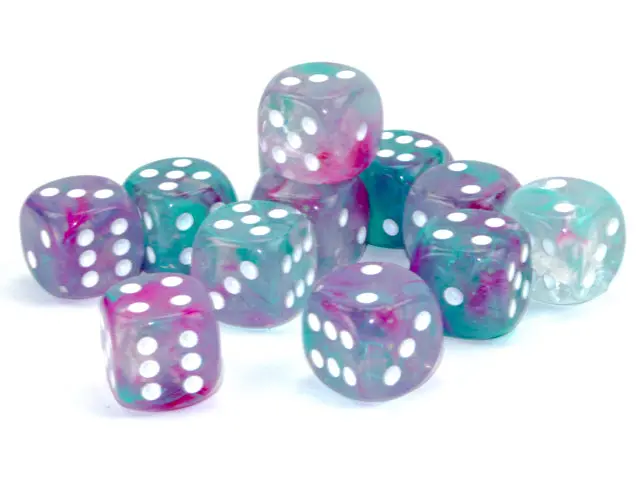 Chessex: Nebula - Luminary - 16Mm D6 36Pc Dice Block (Wisteria & White) 1