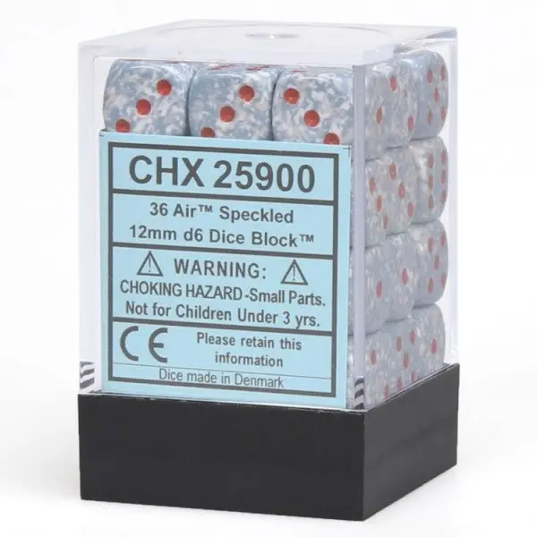 Chessex: Speckled - 12Mm D6 36Pc Dice Block (Air Elemental) 1