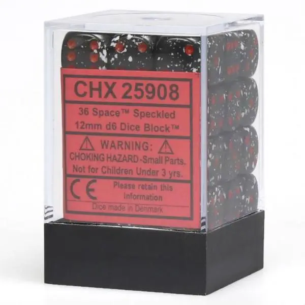 Chessex: Speckled - 12Mm D6 36Pc Dice Block (Space) 1