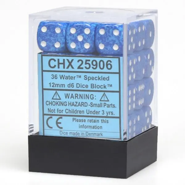Chessex: Speckled - 12Mm D6 36Pc Dice Block (Water Elemental) 1