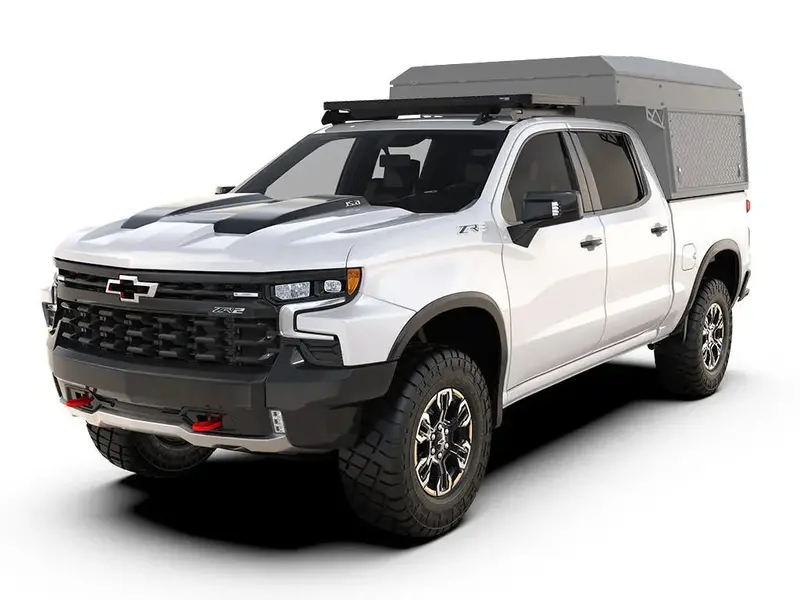 Chevrolet Silverado 3Rd/4Th Gen (2013 Onwards) Cab Over Camper Slimline Ii Rack Kit 1