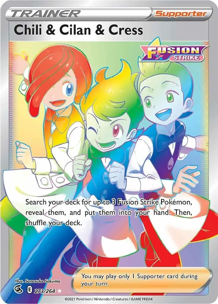 Chili & Cilan & Cress (Secret) (273/264) (Swsh08) 1