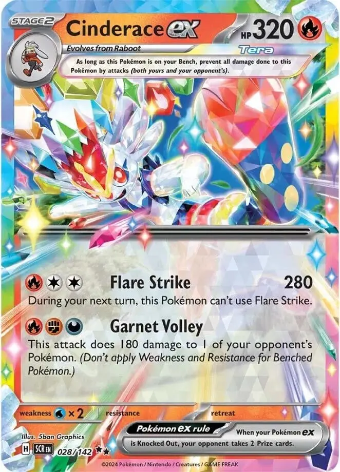 Cinderace Ex (028/142) (Scr) 1