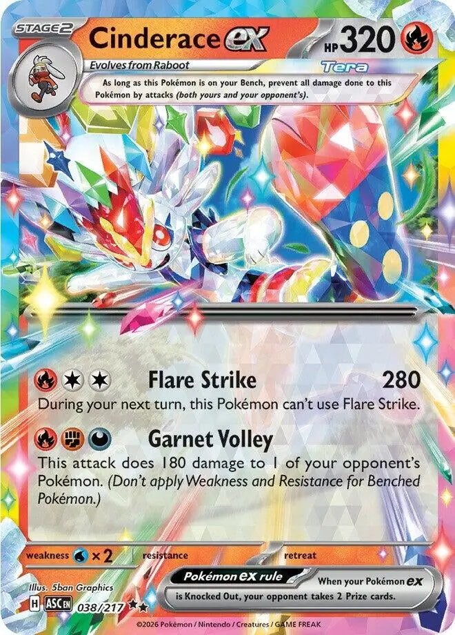 Cinderace Ex (038/217) (Asc) 1