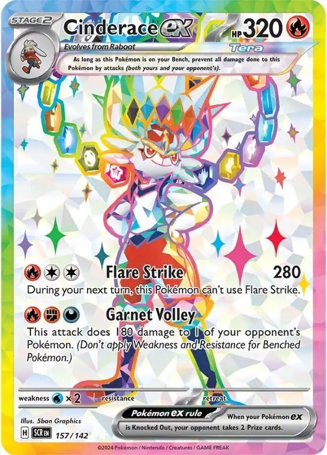 Cinderace Ex (157/142) (Scr) 1