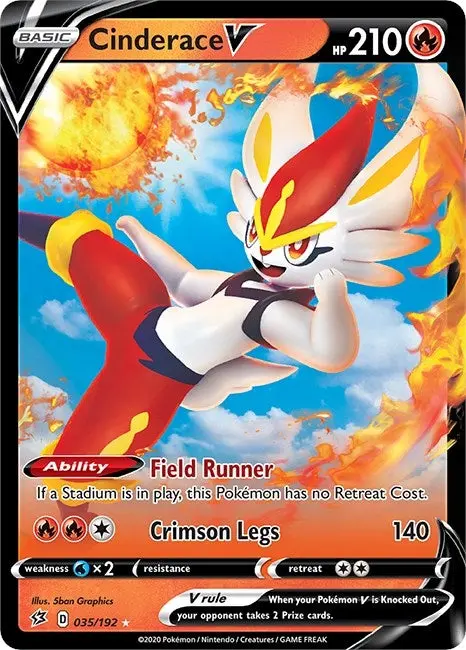 Cinderace V (035/192) (Swsh02) 1
