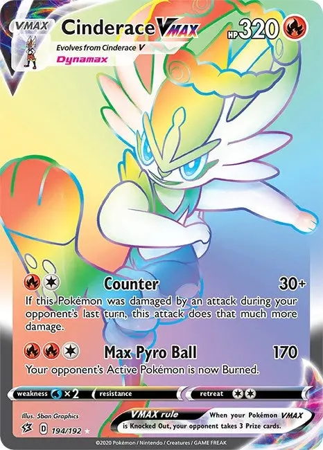 Cinderace Vmax (Secret) (194/192) (Swsh02) 1