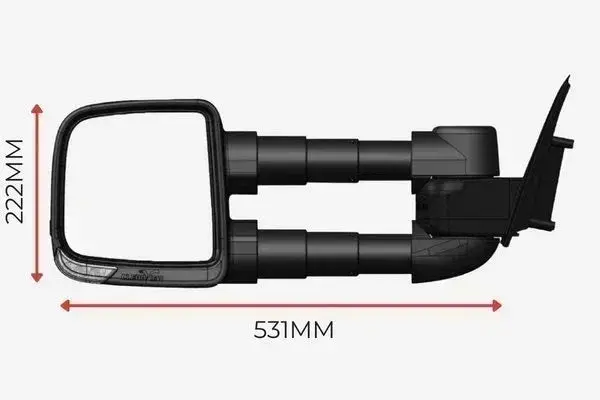 Clearview Compact Towing Mirror For Gwm Cannon 2021 To 2025 Gw-Cn21+ 6