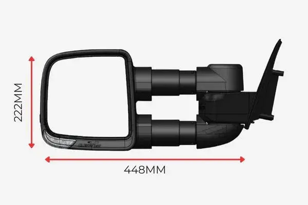 Clearview Compact Towing Mirrors For Volkswagen Amarok Nf Life 12/2022+ 5