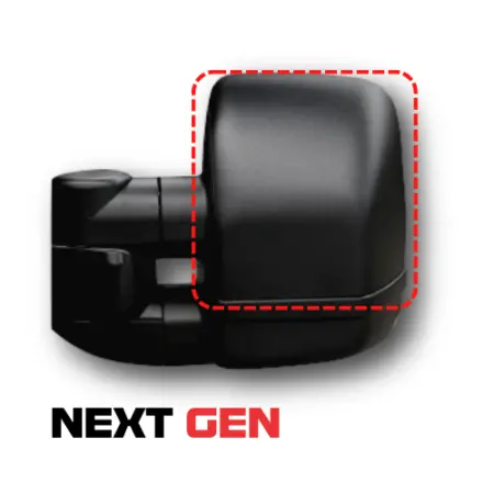 Clearview Mirror Head Covers [Next Gen] In Black 1