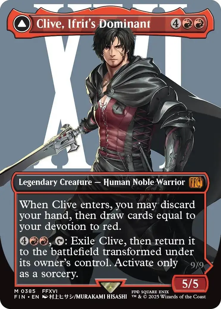 Clive, Ifrit's Dominant (0385) (Borderless) (385) (Fin) 1