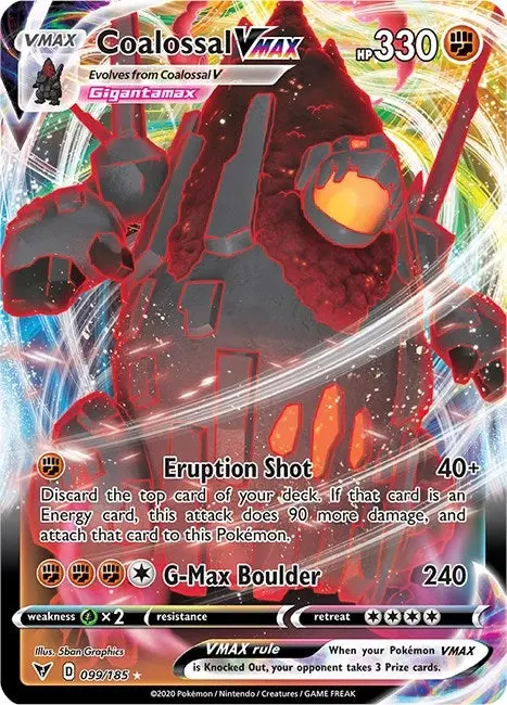 Coalossal Vmax (099/185) (Swsh04) 1