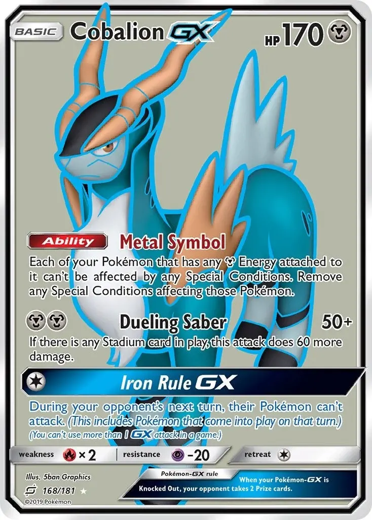 Cobalion Gx (Full Art) (168/181) (Sm9) 1