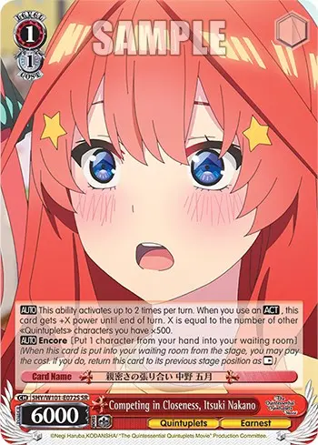 Competing In Closeness, Itsuki Nakano (5Hy/W101-E072s Sr) [The Quintessential Quintuplets Movie] 1