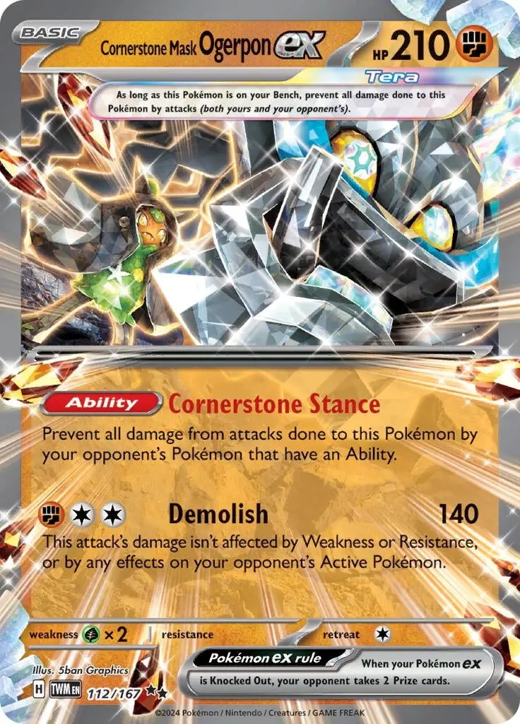 Cornerstone Mask Ogerpon Ex (112/167) (Twm) 1