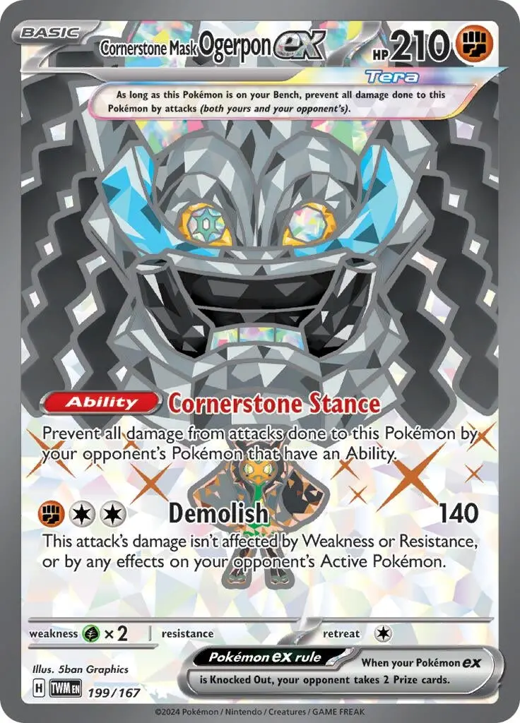 Cornerstone Mask Ogerpon Ex (199/167) (Twm) 1
