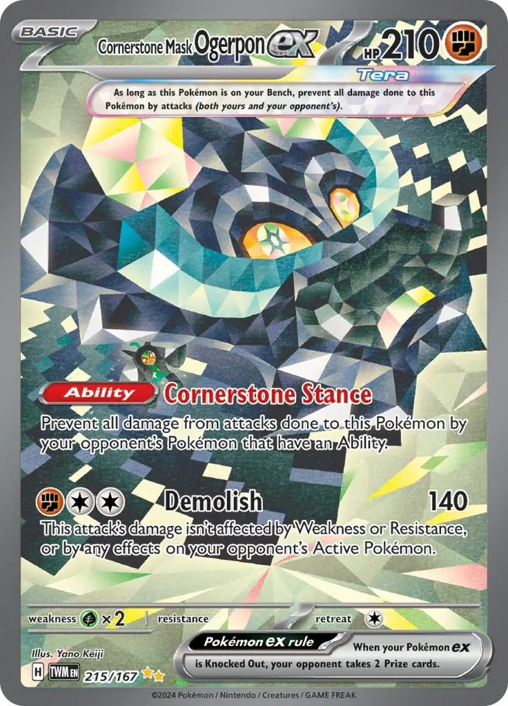 Cornerstone Mask Ogerpon Ex (215/167) (Twm) 1
