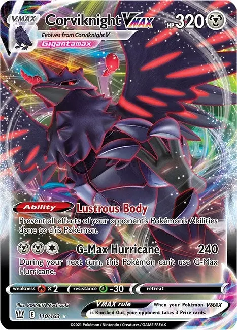 Corviknight Vmax (110/163) (Swsh05) 1