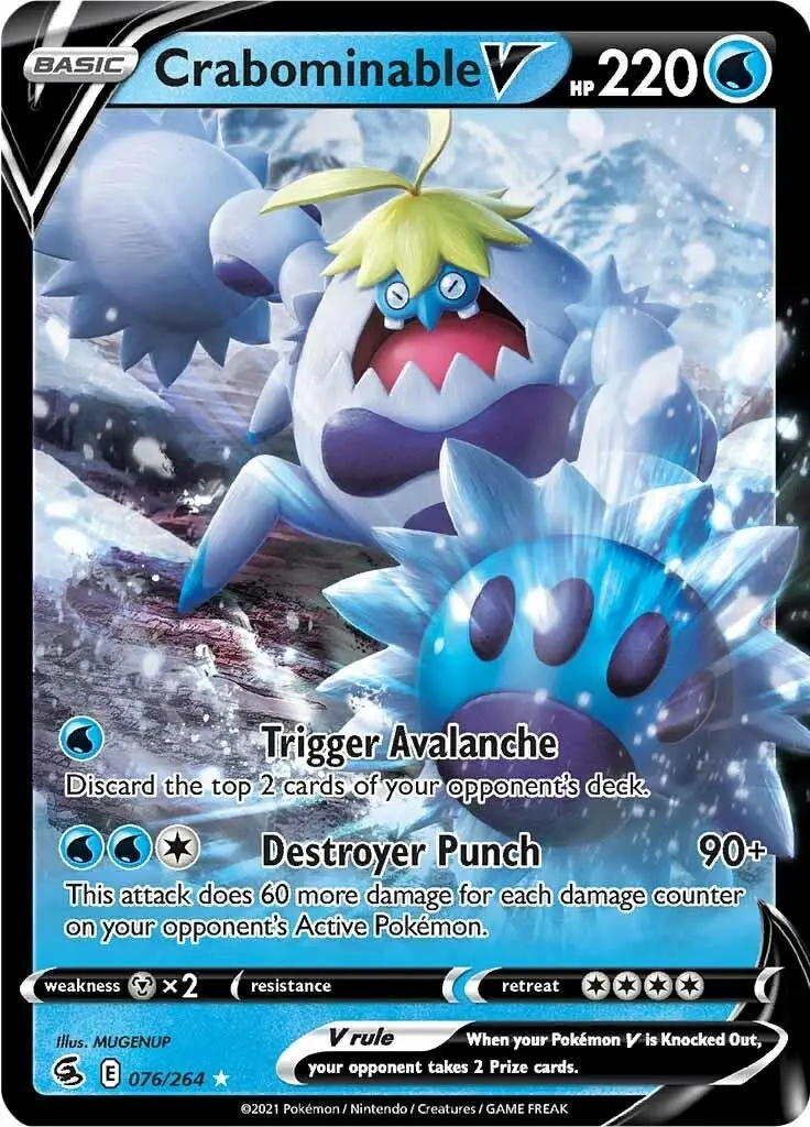 Crabominable V (076/264) (Swsh08) 1