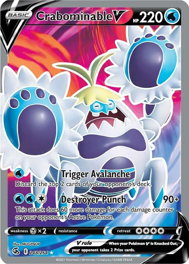 Crabominable V (Full Art) (248/264) (Swsh08) 1
