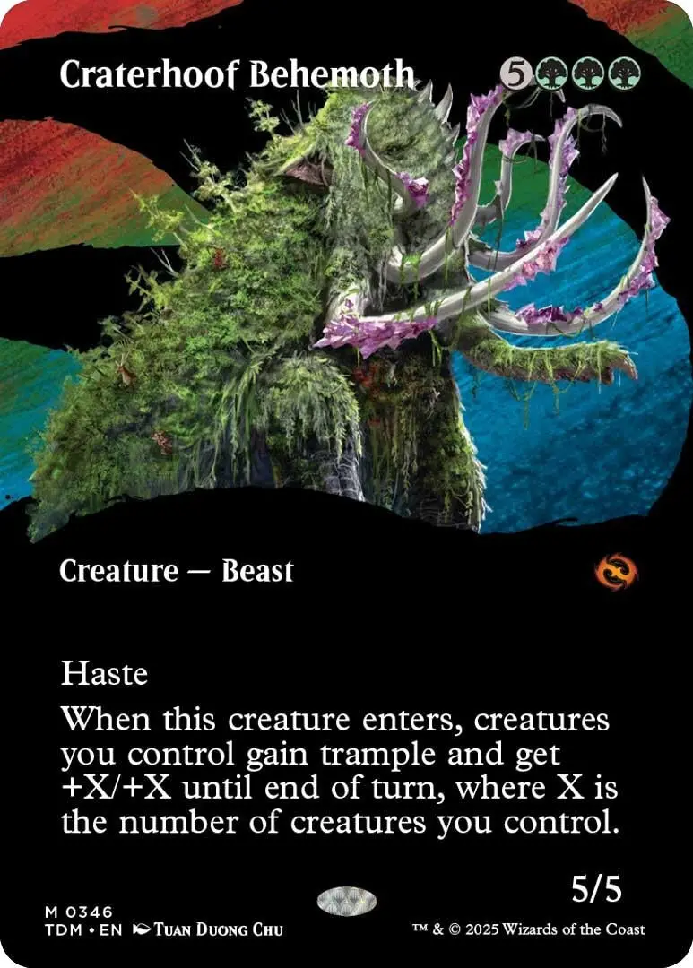 Craterhoof Behemoth (Borderless) (346) (Tdm) 1