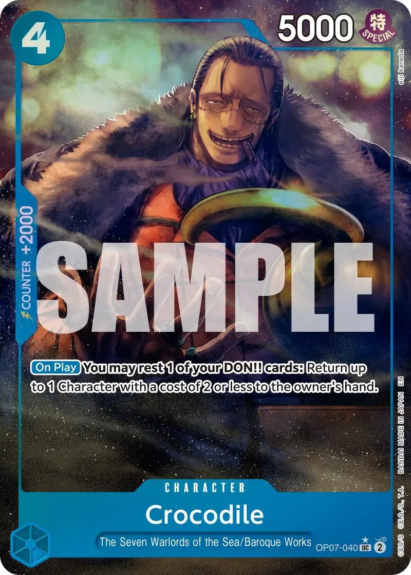 Crocodile - Op07-040 (Alternate Art) (Op07-040) (Prb-02) 1