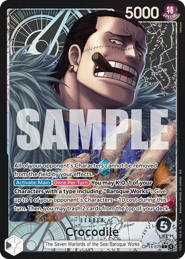Crocodile - Op14-079 (Alternate Art) (Op14-079) (Op14) 1