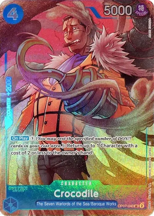 Crocodile (Seven Warlords Of The Sea Binder Set) (Op07-040) (Op-Pr) 1