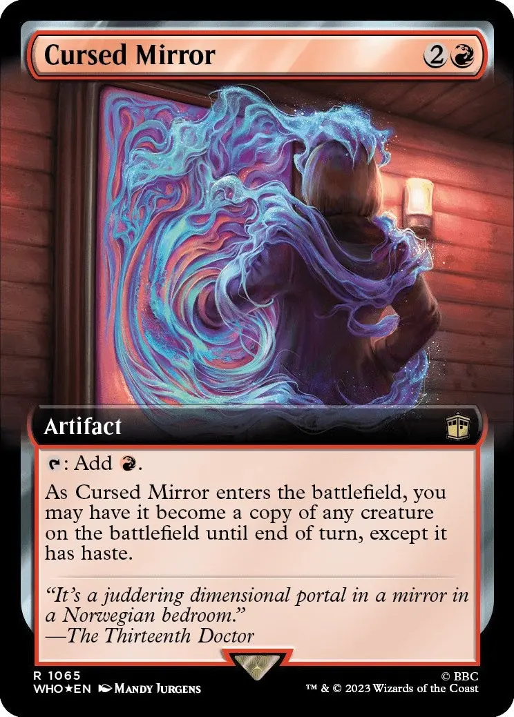 Cursed Mirror (Extended Art) (Surge Foil) (1065) (Who) 1