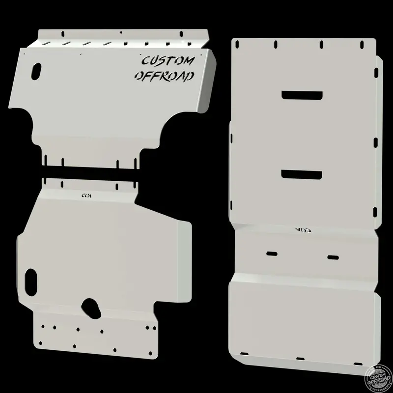 Custom Offroad Bash Plates For Nissan Navara D40 - 3 Piece 2005-2015 * Clearance - 1 Left 1