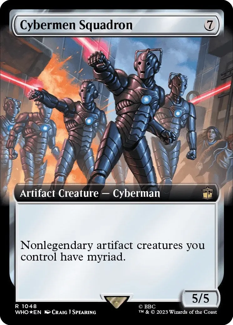 Cybermen Squadron (Extended Art) (Surge Foil) (1048) (Who) 1