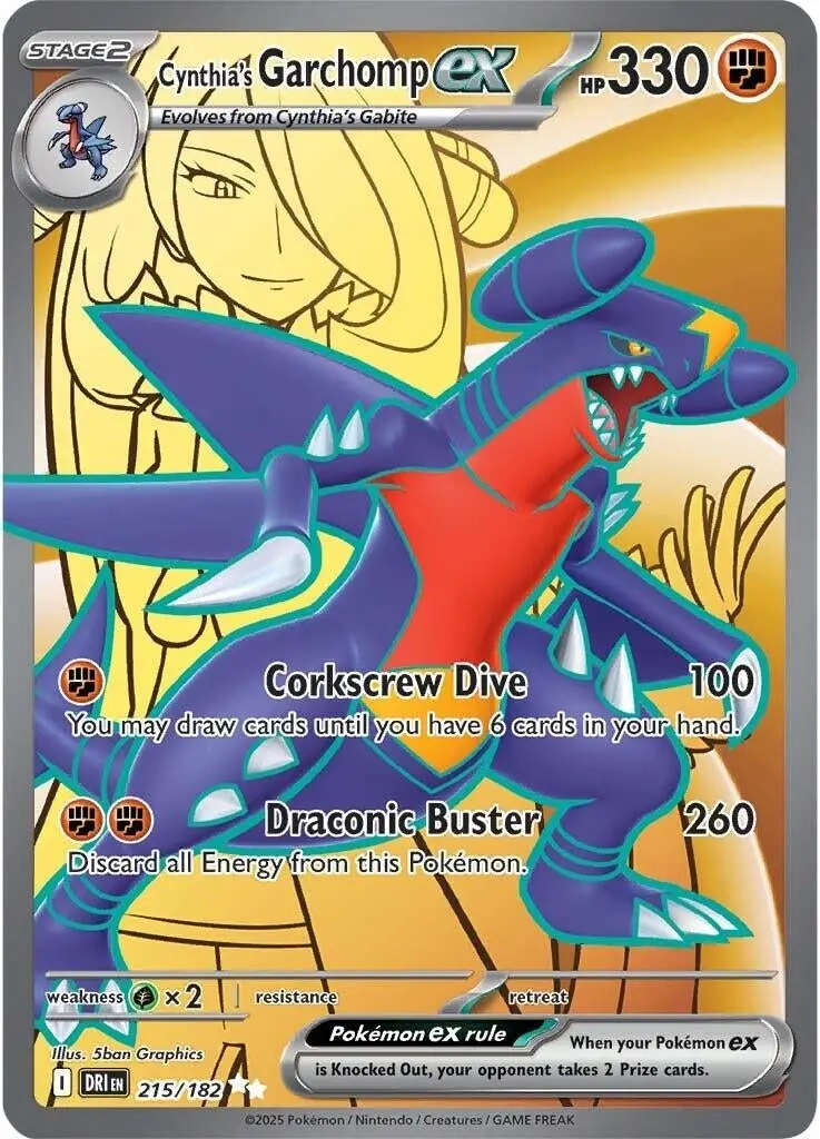 Cynthia's Garchomp Ex (215/182) (Dri) 1