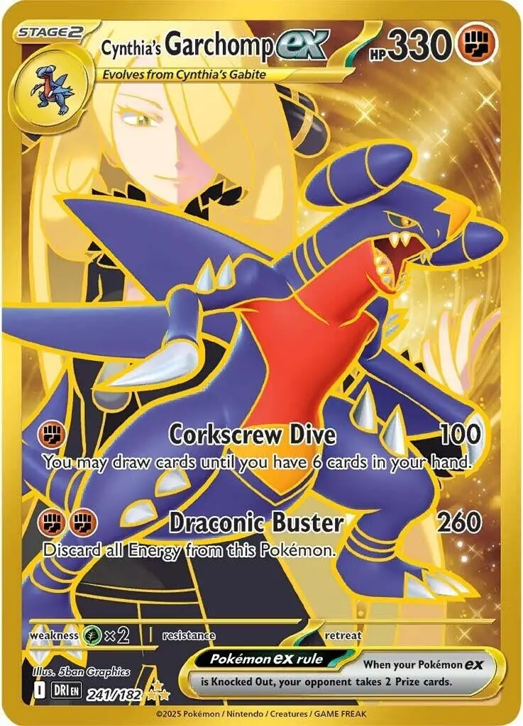 Cynthia's Garchomp Ex (241/182) (Dri) 1