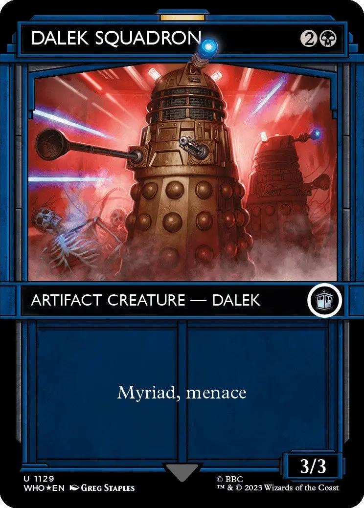 Dalek Squadron (Showcase) (Surge Foil) (1129) (Who) 1